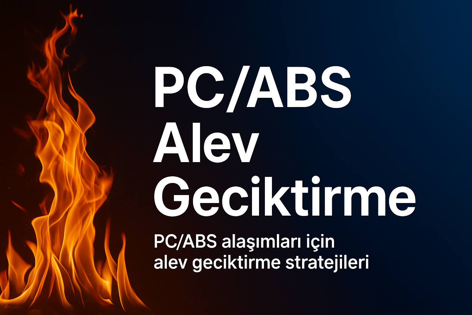 PC/ABS alaşımları için alev geciktirme stratejileri
